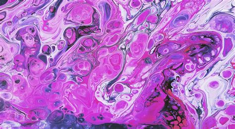 Purple and Black Abstract Painting in Close-up Shot · Free Stock Photo