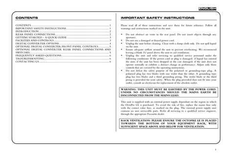 FOCUSRITE OCTOPRE LE MANUAL Pdf Download | ManualsLib