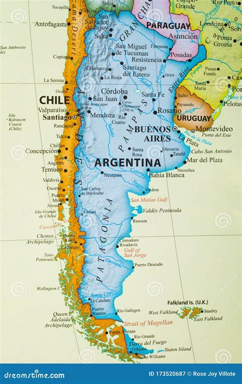 Argentina Capital City Map