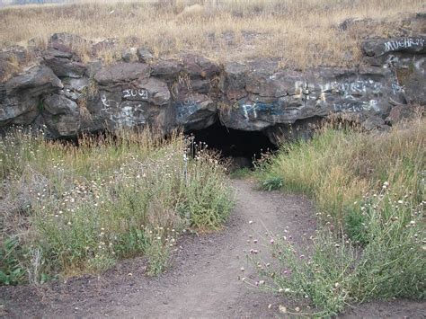 The entrance to Niter Ice Cave - Niter Ice Cave - Grace Idaho - Road Trip Ryan