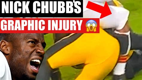 Uncovering the Nick Chubb Injury video slowmo