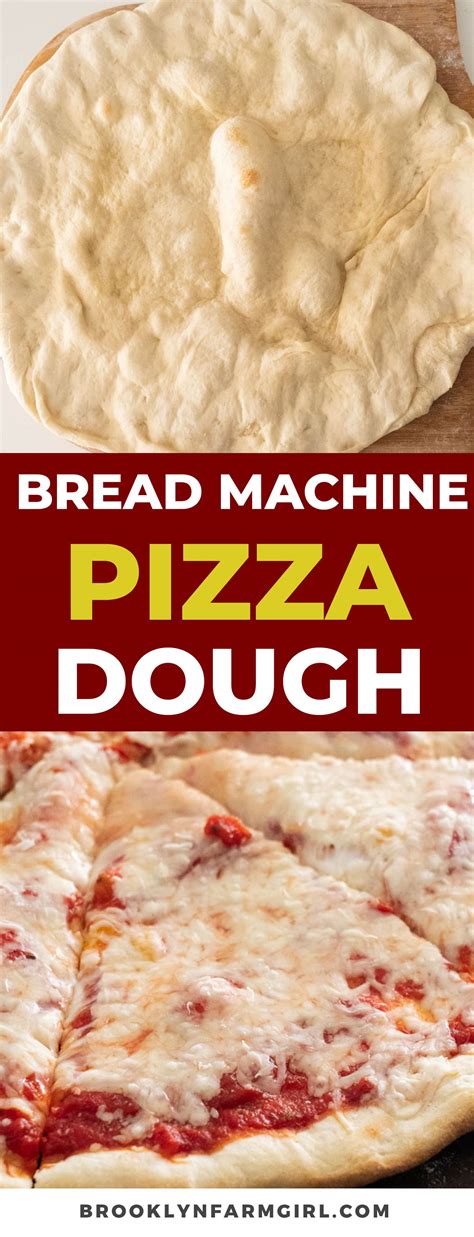 Homemade Bread Machine Pizza Dough - Brooklyn Farm Girl