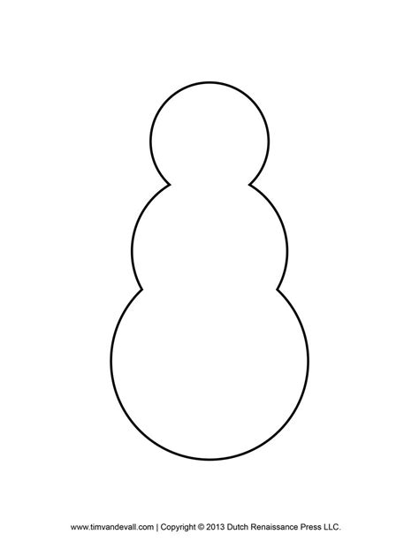 Printable snowman clipart, template & coloring pages for kids | Snowman ...