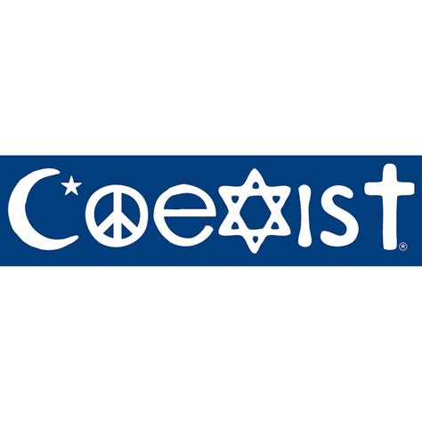 Coexist Bumper Sticker - Etsy