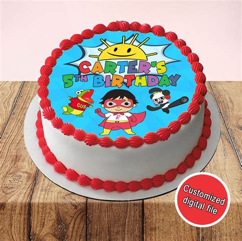 Ryan's World Cake Topper, Ryan's Toy Review Cake Topper, Ryan's World Party Supplies, Ryan's ...