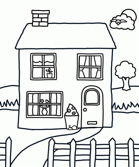 Free Full House Coloring Pages To Print, Download Free Full House ...