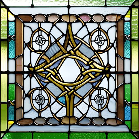 Stained Glass Celtic Window · Creative Fabrica