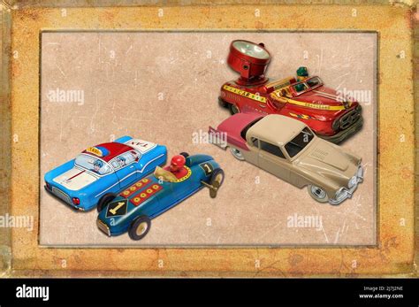 A nostalgic collection of Vintage toys Stock Photo - Alamy