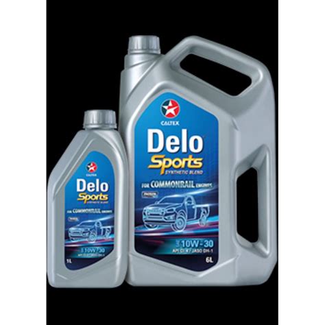 Delo Sports Synthetic Blend SAE 10W-30 6L+1L | Shopee Malaysia