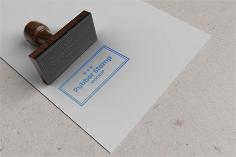 FREE Rubber Stamp Mockup :: Behance