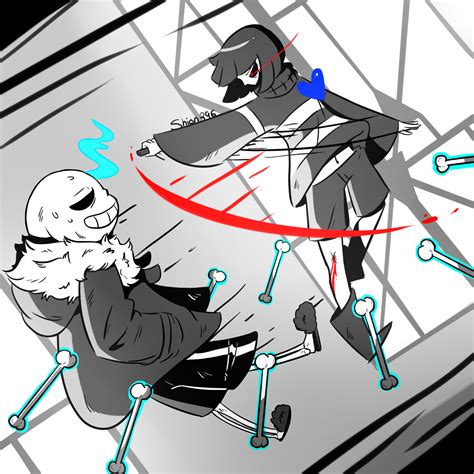 Chara vs Sans by shion396 on DeviantArt