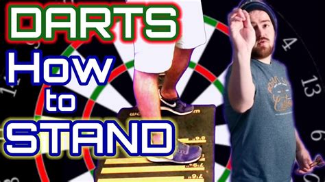 How to stand! DARTS STANCE AND BALANCE AT THE OCHE! - YouTube