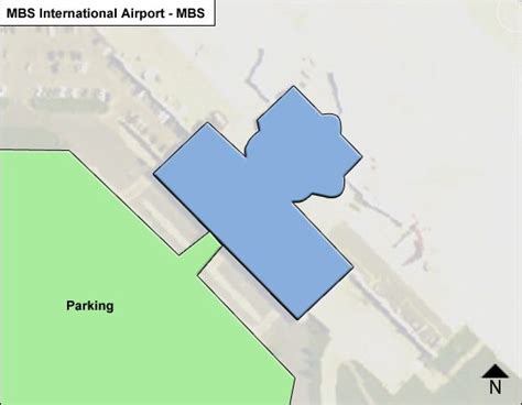 Freeland MBS International MBS Airport Terminal Map