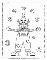 Clown Juggling Coloring Page Pages Of Juggler  sketch template