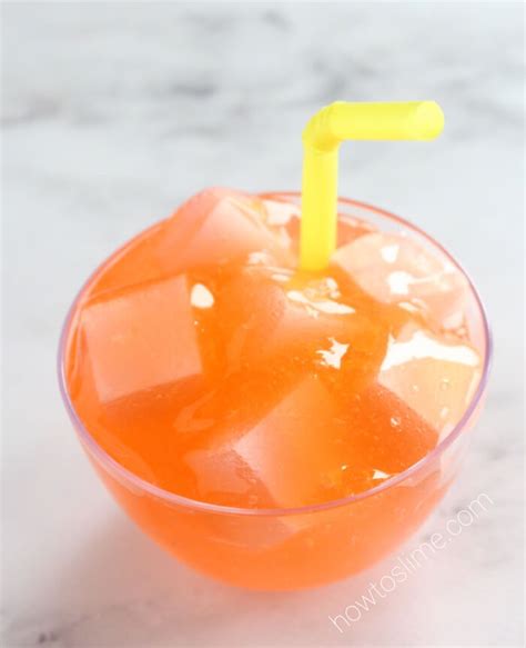 Orange Fanta Jelly Cube Slime, how to make Slime that looks like Soda ...