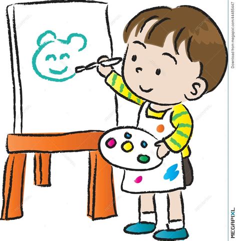 Boy Drawing Clipart