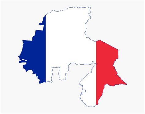 Flag Map Of French West Africa And North Africa - French West Africa ...