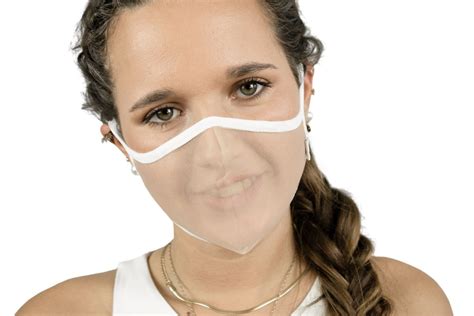 XULA White - Certified Reusable Transparent Face Mask with White Trim ...