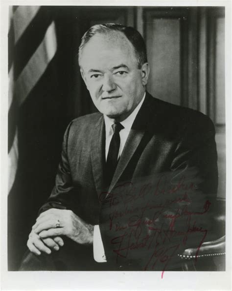 Autograph - 04-024 - Signed photograph of Vice President Hubert Humphrey