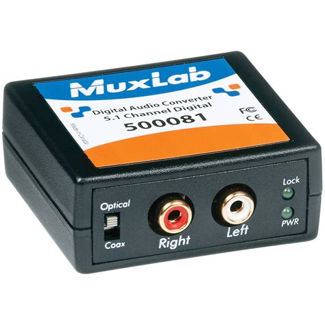 MuxLab 500081 Digital to Analog Audio Converter and 500081 B&H