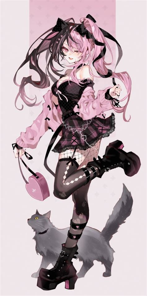 Anime Wallpapers on Twitter: ""Goth Pink [Original] (1336x2700)" Post ...