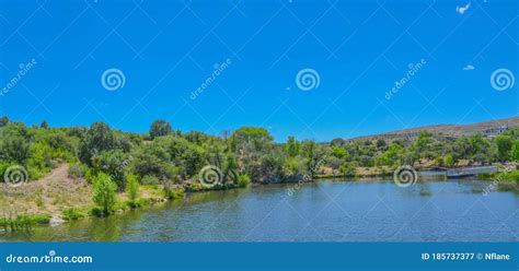 View of Fain Lake in Prescott Valley, Yavapai County, Arizona USA Stock Image - Image of game ...