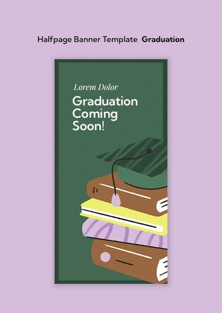 Free PSD | Graduation celebration banner template