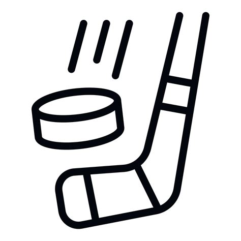 Hockey stick icon outline vector. Shop store 21407880 Vector Art at ...