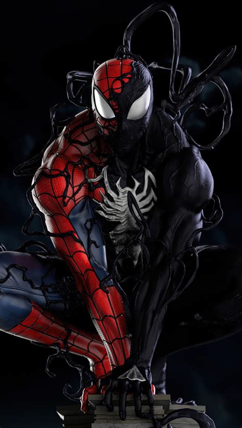 Spider Man Symbiote Transformación Fondo de pantalla 5k HD ID:7589