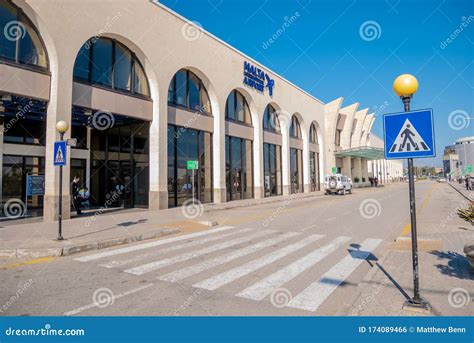 Luqa, Malta 2019-25-03 Facade of the Malta International Airport Editorial Photo - Image of ...