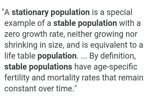 Characteristics of a stationary population - Brainly.in