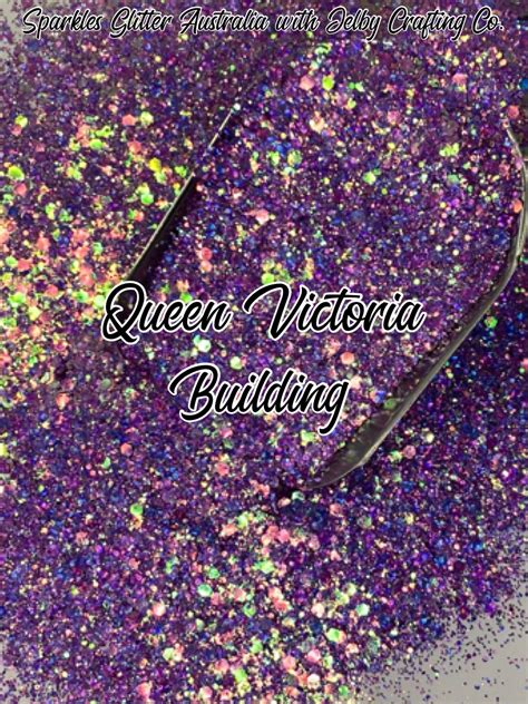 Queen Victoria Building | Purple Chunky Holographic Opal Glitter – Jelby Crafting Co.