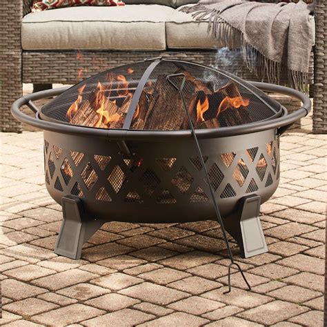 Round Fire Pit - Outdoor Furniture - Firepits and Patio Heaters