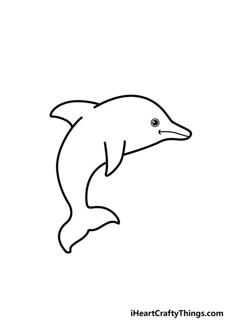 How To Draw A Dolphin Step By Step