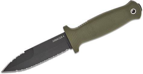 Demko Knives Armiger 4 Fixed Blade Boot Knife 4.25" 80CrV2 Black Powder ...