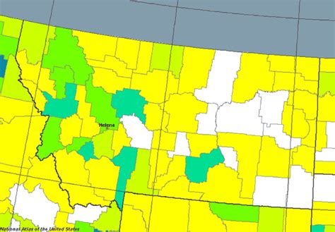 Montana Maps : Population Map for Montana