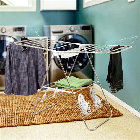 Heavy Duty Laundry Drying Rack- Chrome Steel Clothing Shelf for Indoor and Outdoor Use Best Used ...