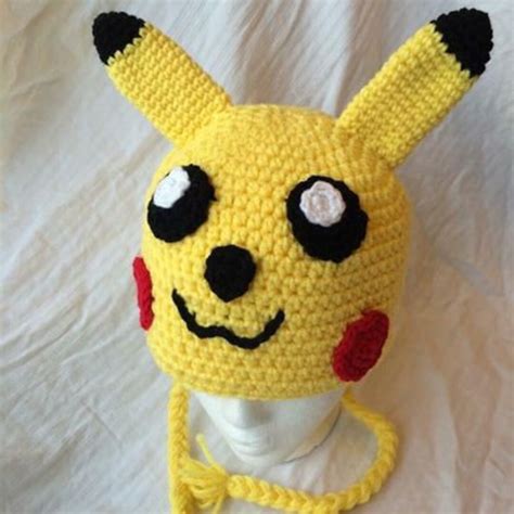 Pikachu Crochet Hat - Etsy