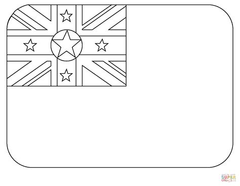 Flag of Niue Emoji coloring page | Free Printable Coloring Pages