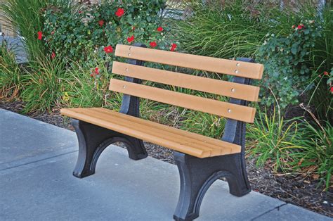 Comfort Park Bench with Back | Recycled Plastic | Kay Park