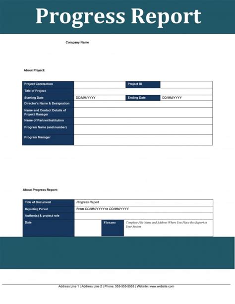 21+ Free 11+ Free Progress Report Templates - Word Excel Formats