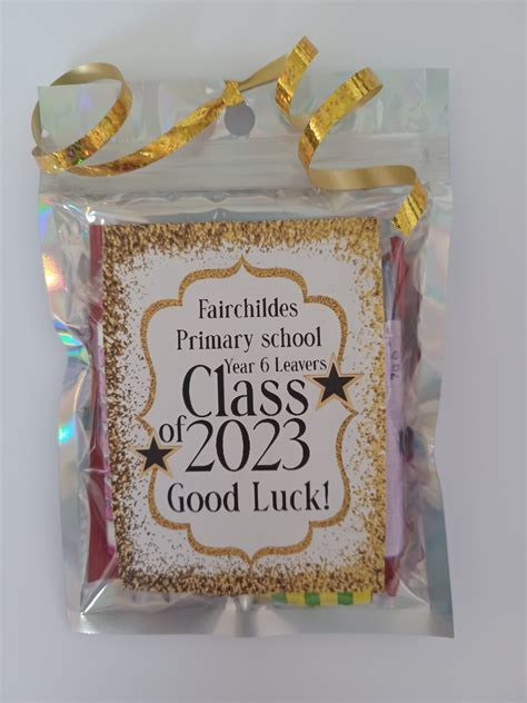 School Leavers Sweet Bag Party Favour Sweet Cone Alternative ...