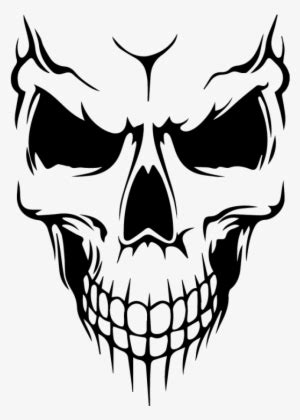 Evil Skull Png Download - Skull Face Sticker - Free Transparent PNG ...