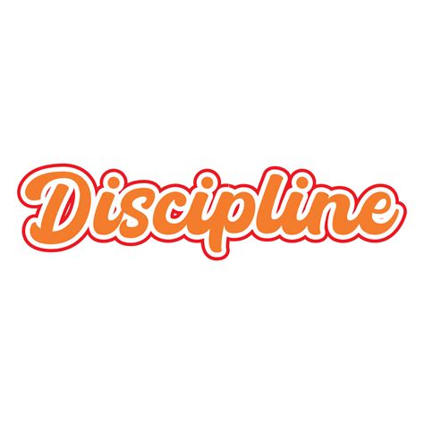 Discipline motivational and inspirational lettering colorful style text typography t shirt ...