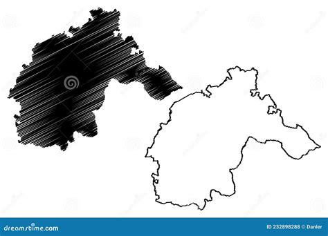 Nawada District Bihar State, Magadh Division, Republic Of India Map Vector Illustration ...