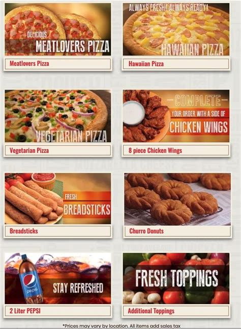 Online Menu of Pronto Pizza Restaurant, Pico Rivera, California, 90660 - Zmenu