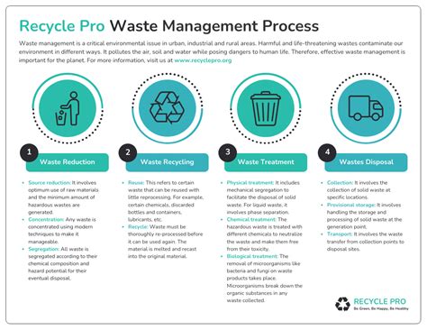 Waste Management Process Infographic Template