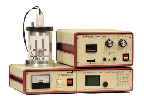 SPI-Module Sputter Coater and Vacuum Base with Etch Mode and Quartz Crystal Thickness Monitor ...