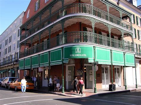 The Royal Sonesta Hotel in the French Quarter along Bourbon Street ...