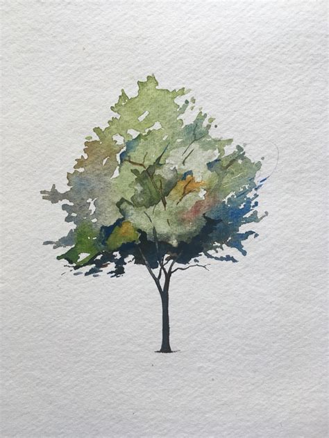 Tutorial: How to paint a watercolour tree – Christopher P Jones | Artist